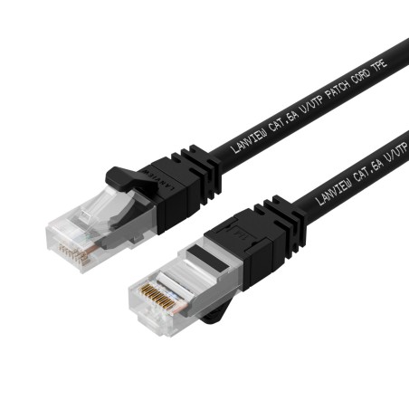 "Lanview CAT6A SFTP 3m Black LSZH - High-Performance Network Cable (LV-SFTP6A03B)"